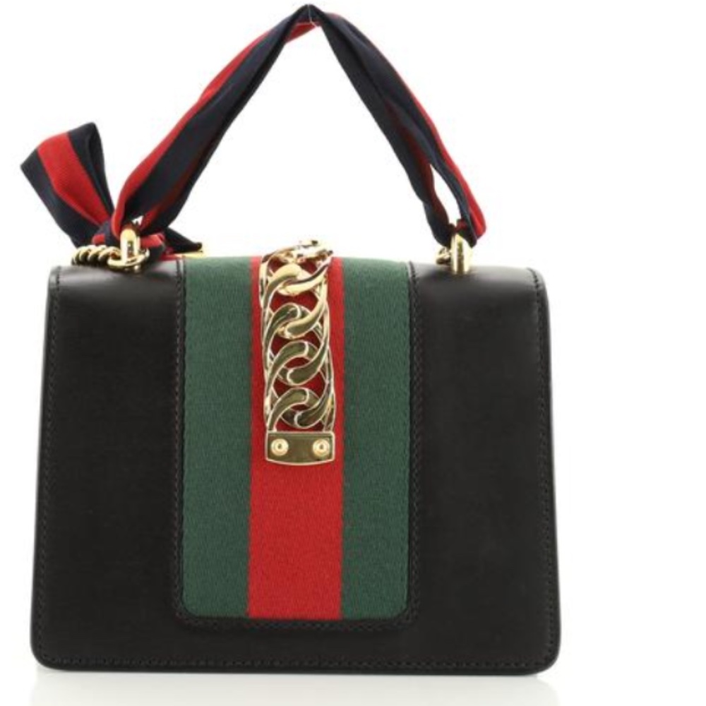 Sylvie leather mini chain bag - Picture 5 of 6